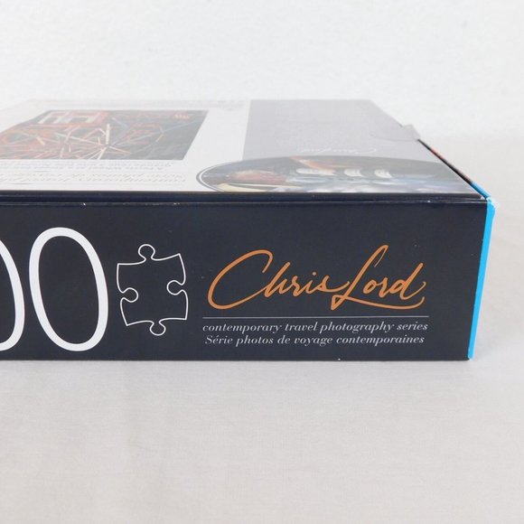 Jigsaw Puzzle Chris Lord Ferris Wheel Street Fair Mott Street 1000 Pc Complete - Picture 6 of 8